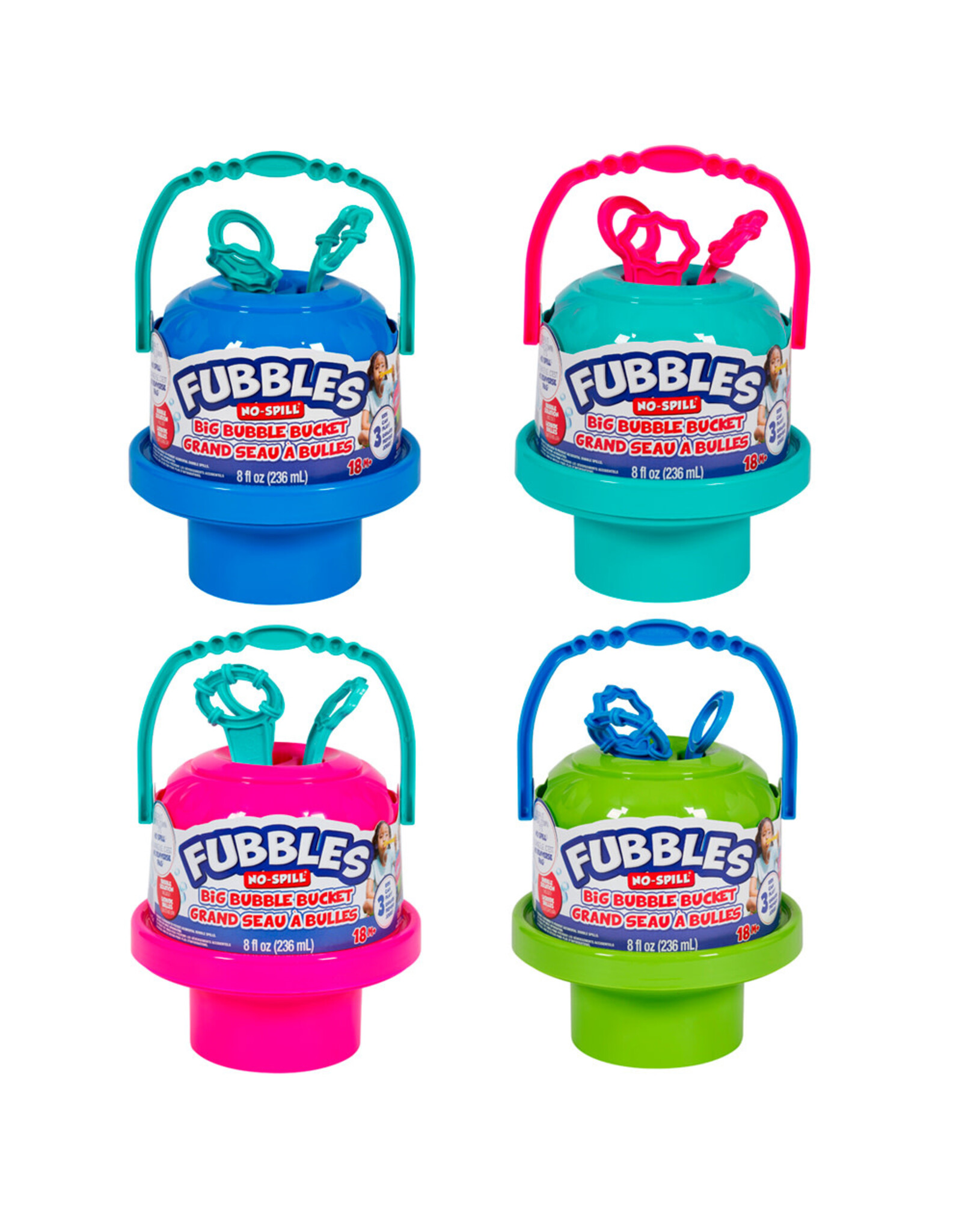 Fubbles - No Spill Big Bubble Bucket Assorted