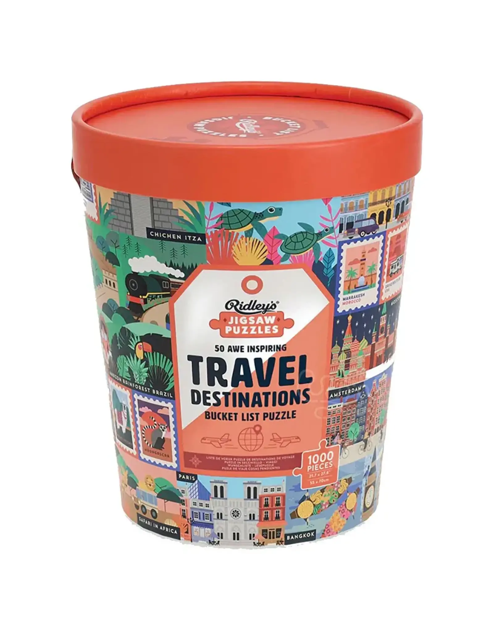 50 Awe-Inspiring Travel Destinations Bucket List 1000pc