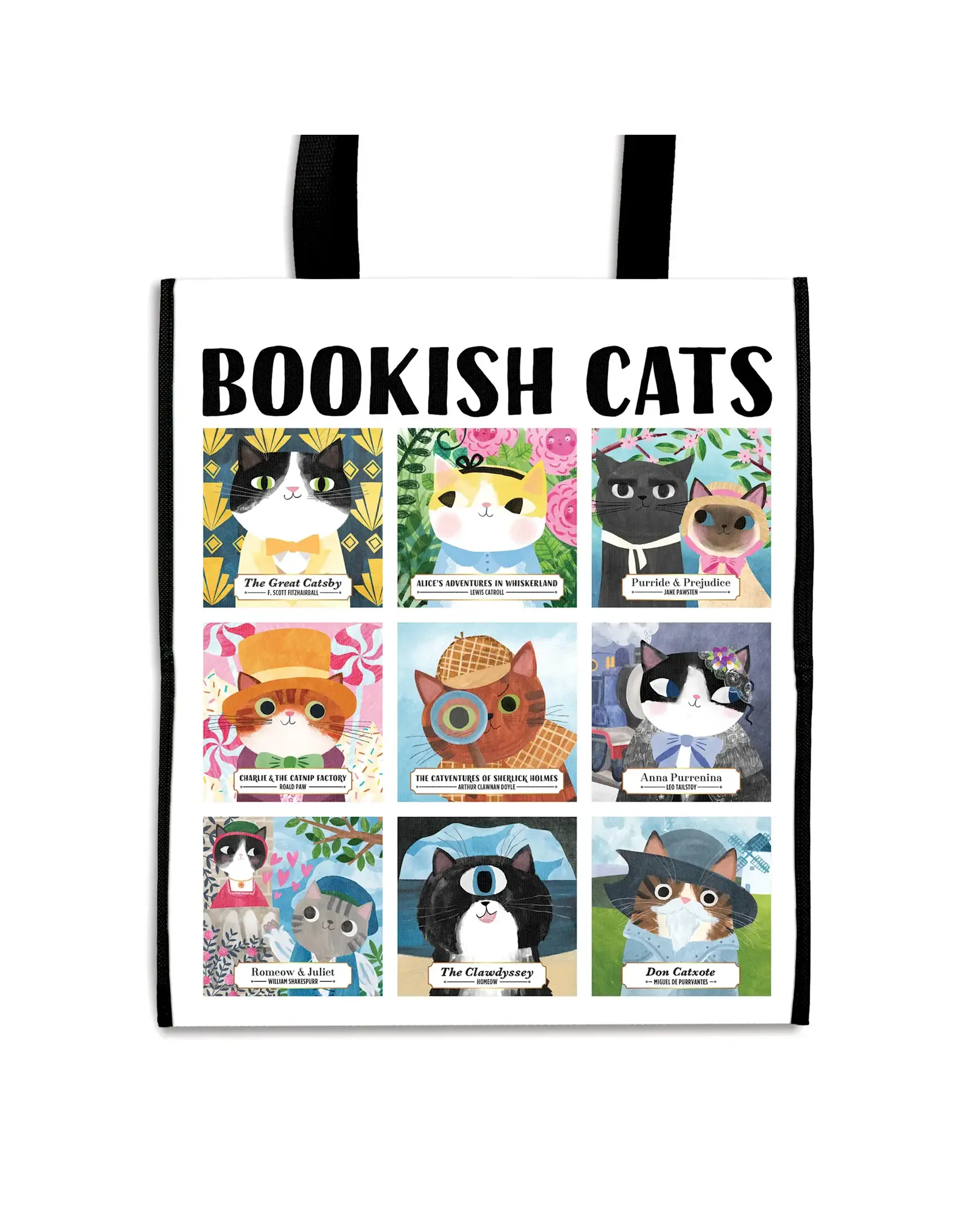 Bookish Cats Reusable Shopping Bag
