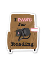 I Paws for Reading Sticker