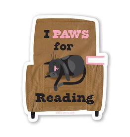 I Paws for Reading Sticker