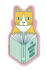 I'm Reading Right Meow Sticker