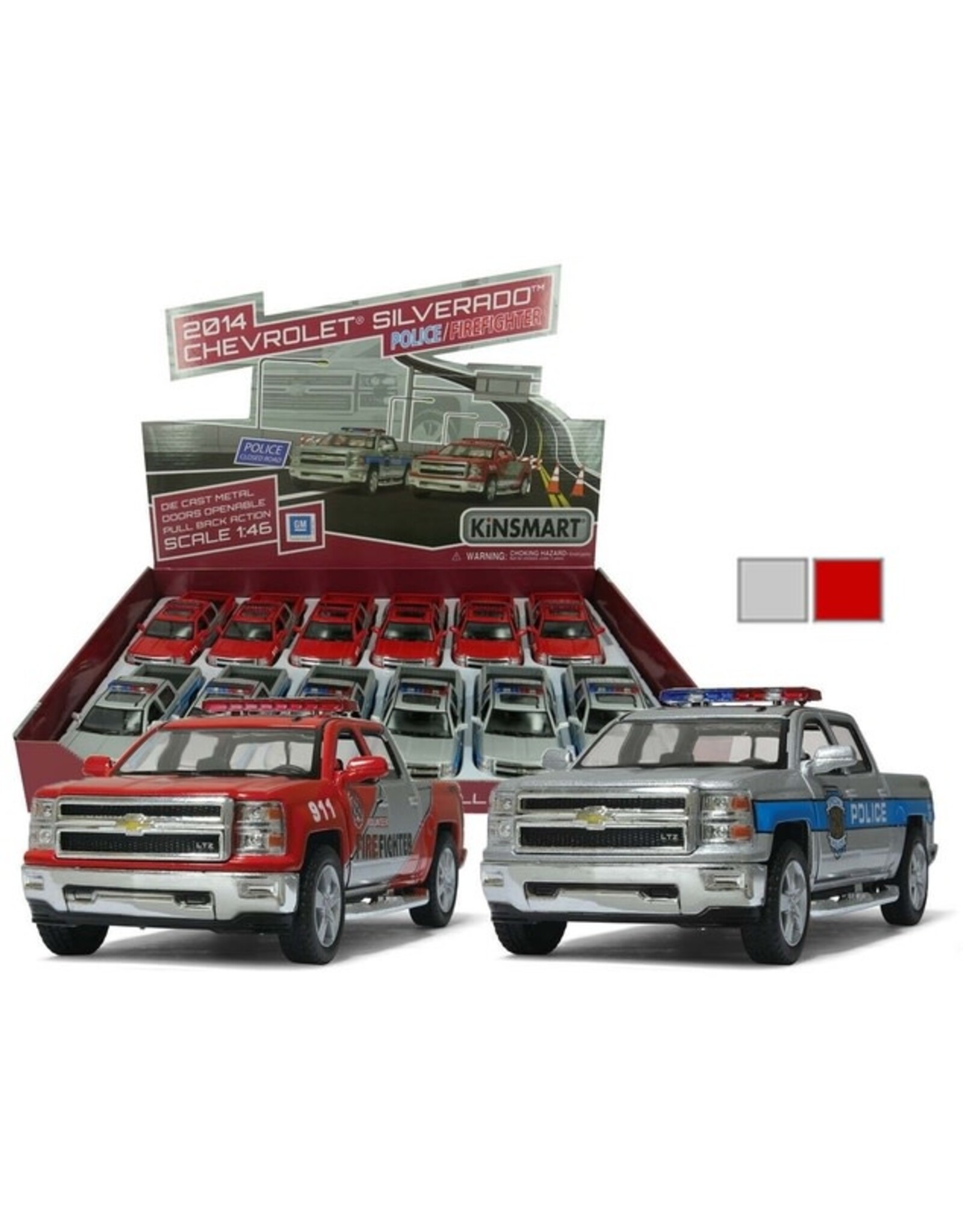 Die Cast 5" 2014 Chevrolet Silverado Police/Fire