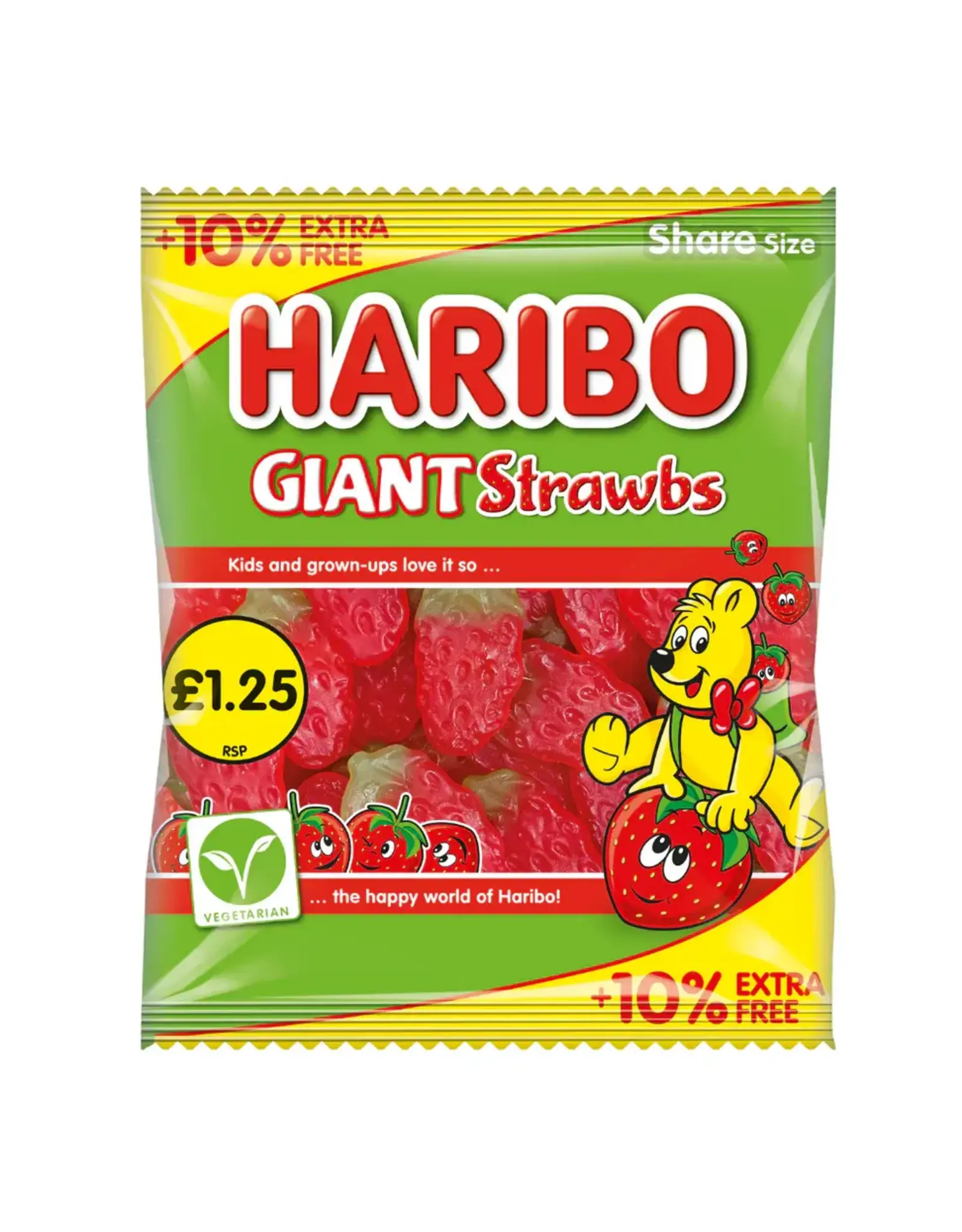 Haribo Haribo Giant Strawbs 154g (British)