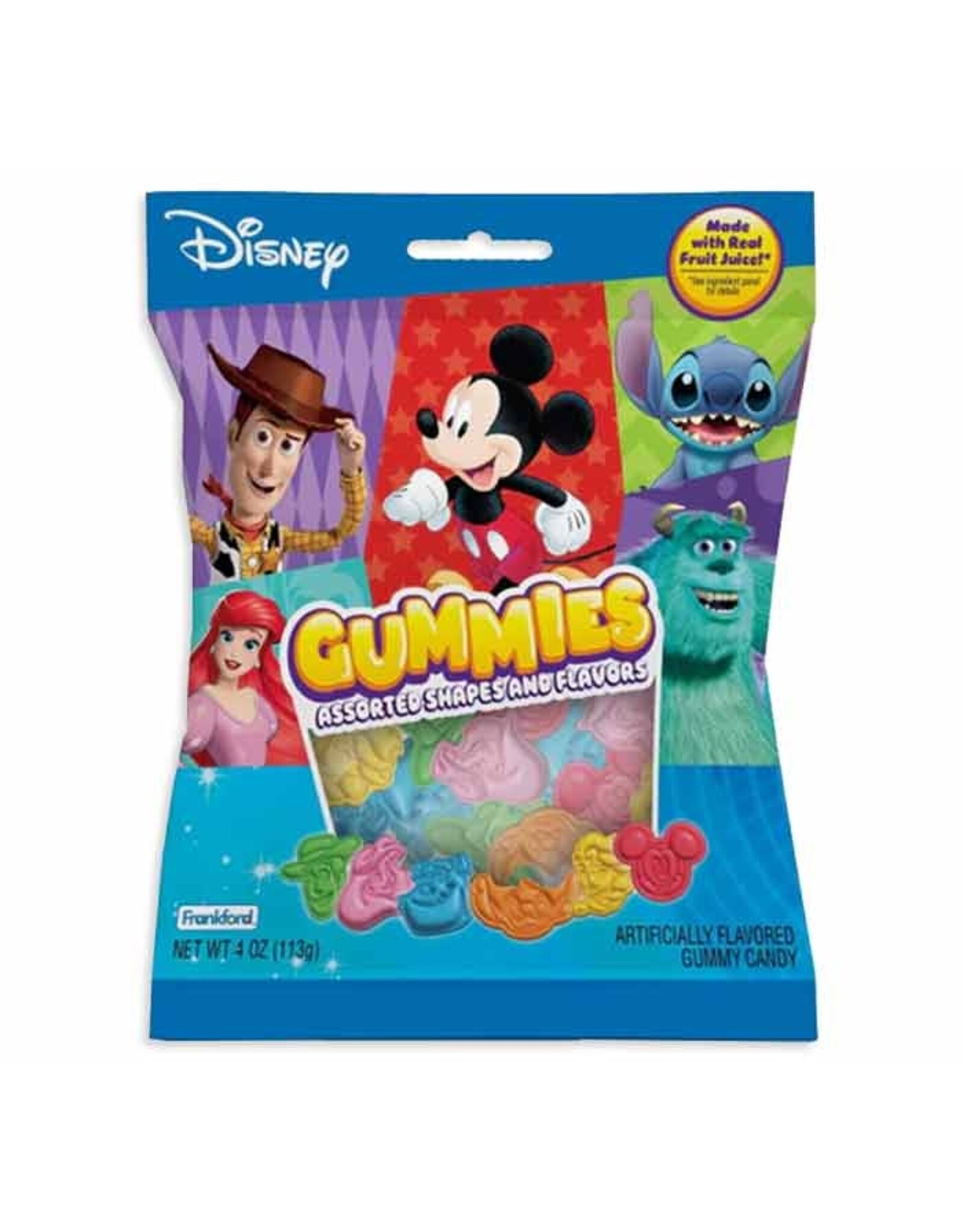 Disney Gummies With Fruit Juice 4oz CLEARANCE