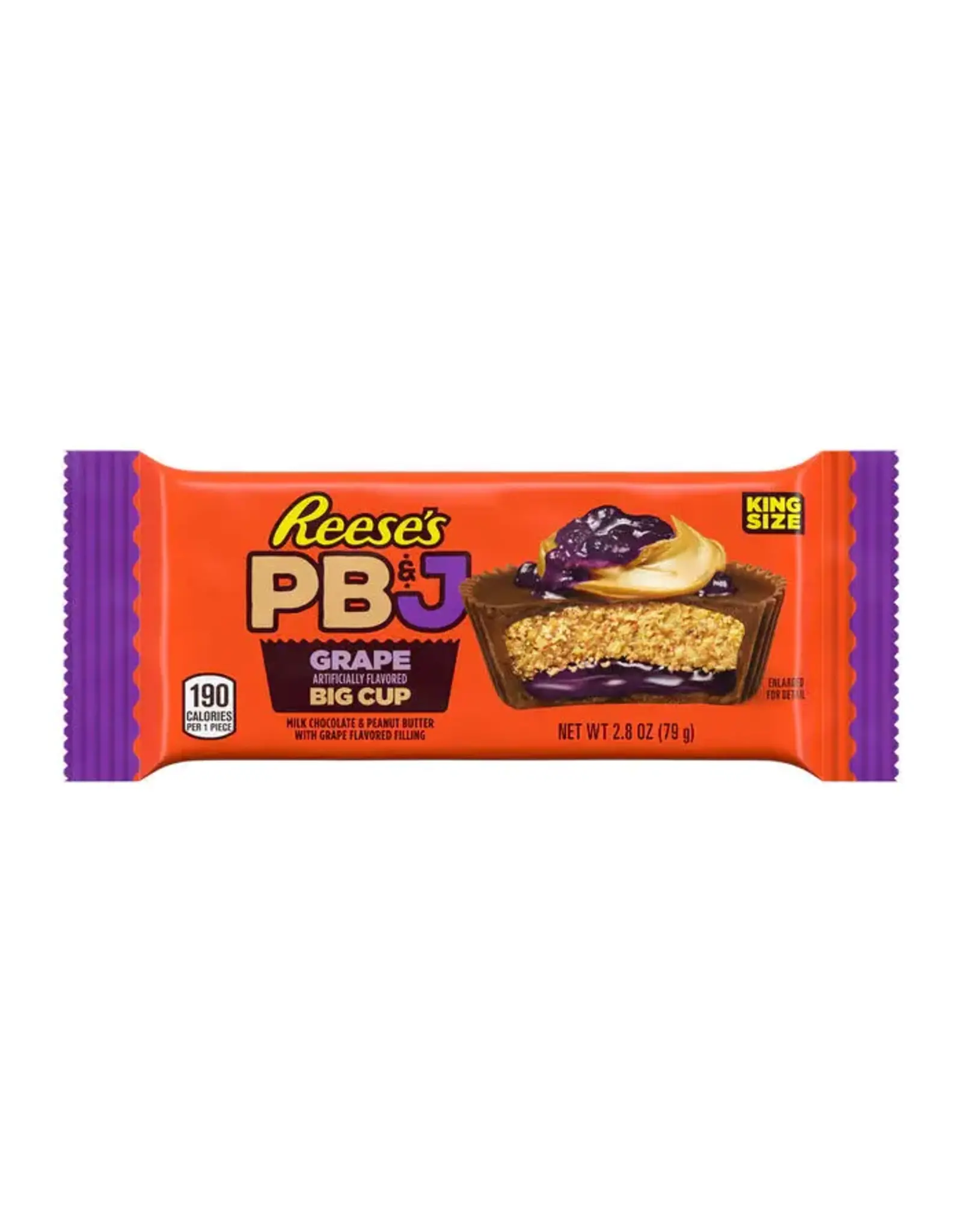 Hershey's Reese's PB&J Grape King Size 2pk Big Cup 2.8oz