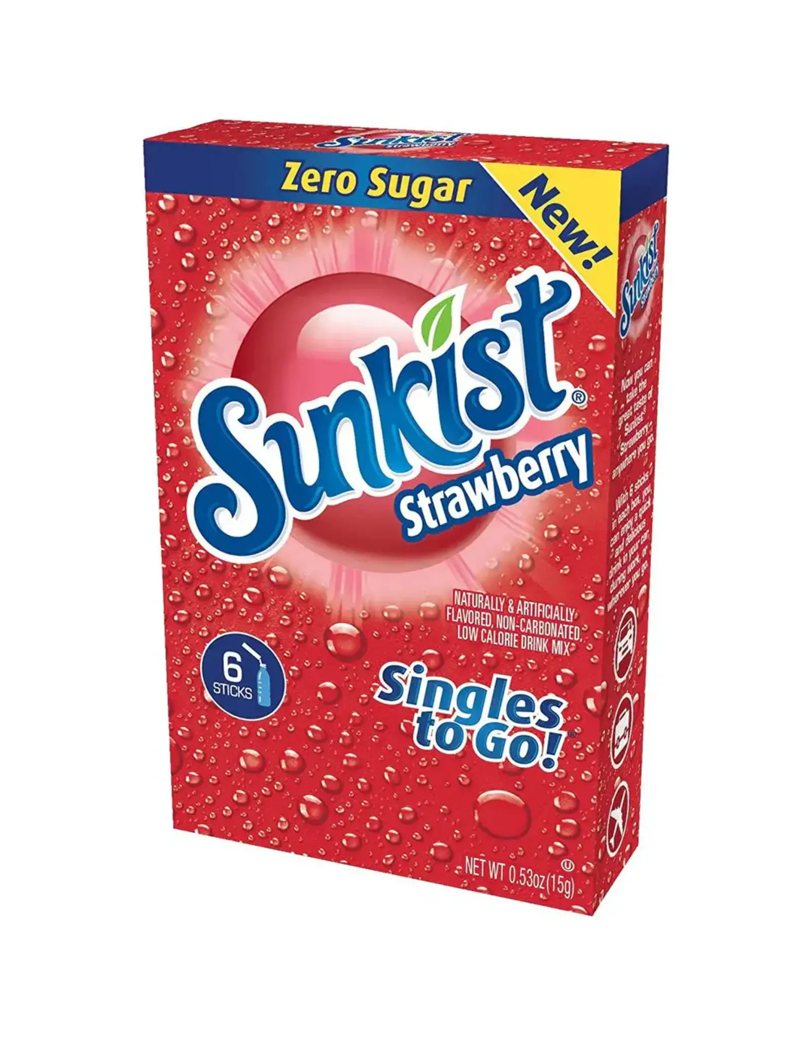 Sunkist - Strawberry Singles Drink Mix