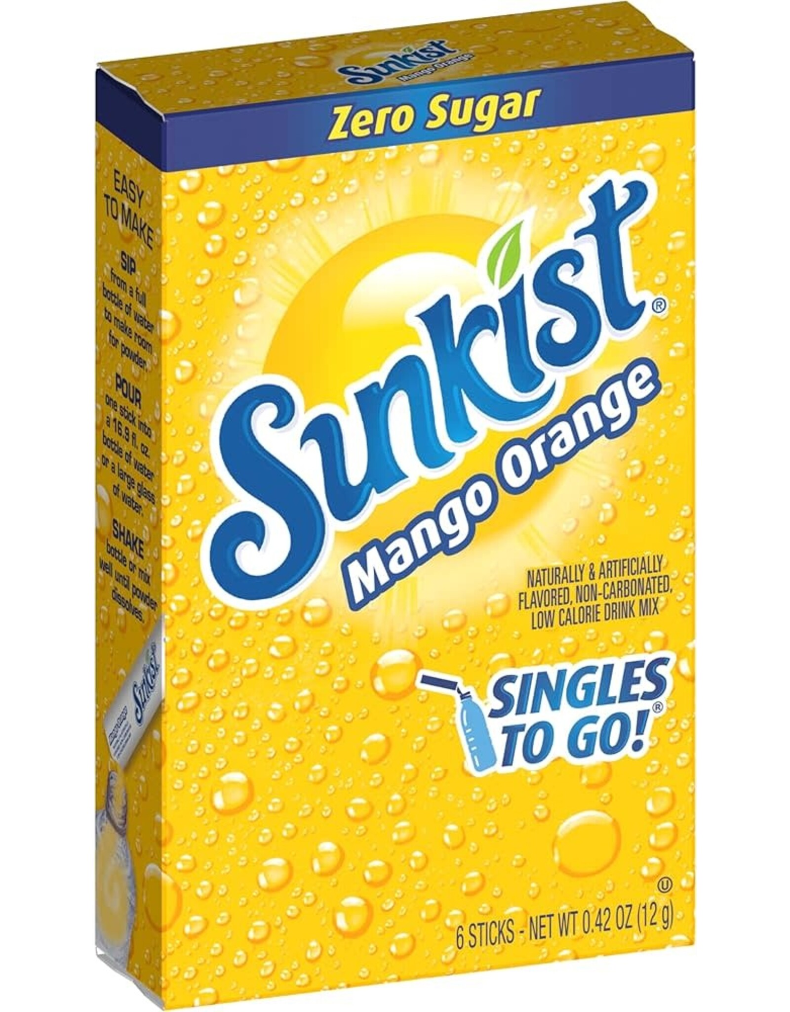 Sunkist - Mango Orange Singles Drink Mix