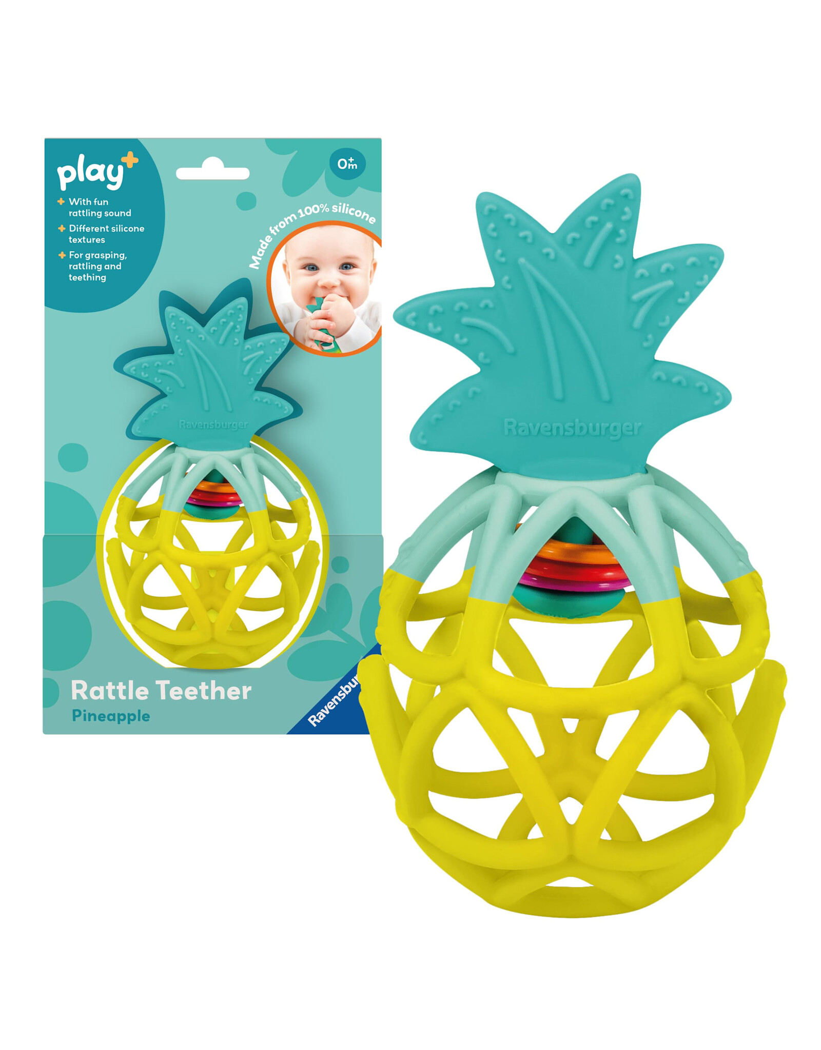 Ravensburger Play Rattle Teether: Pineapple