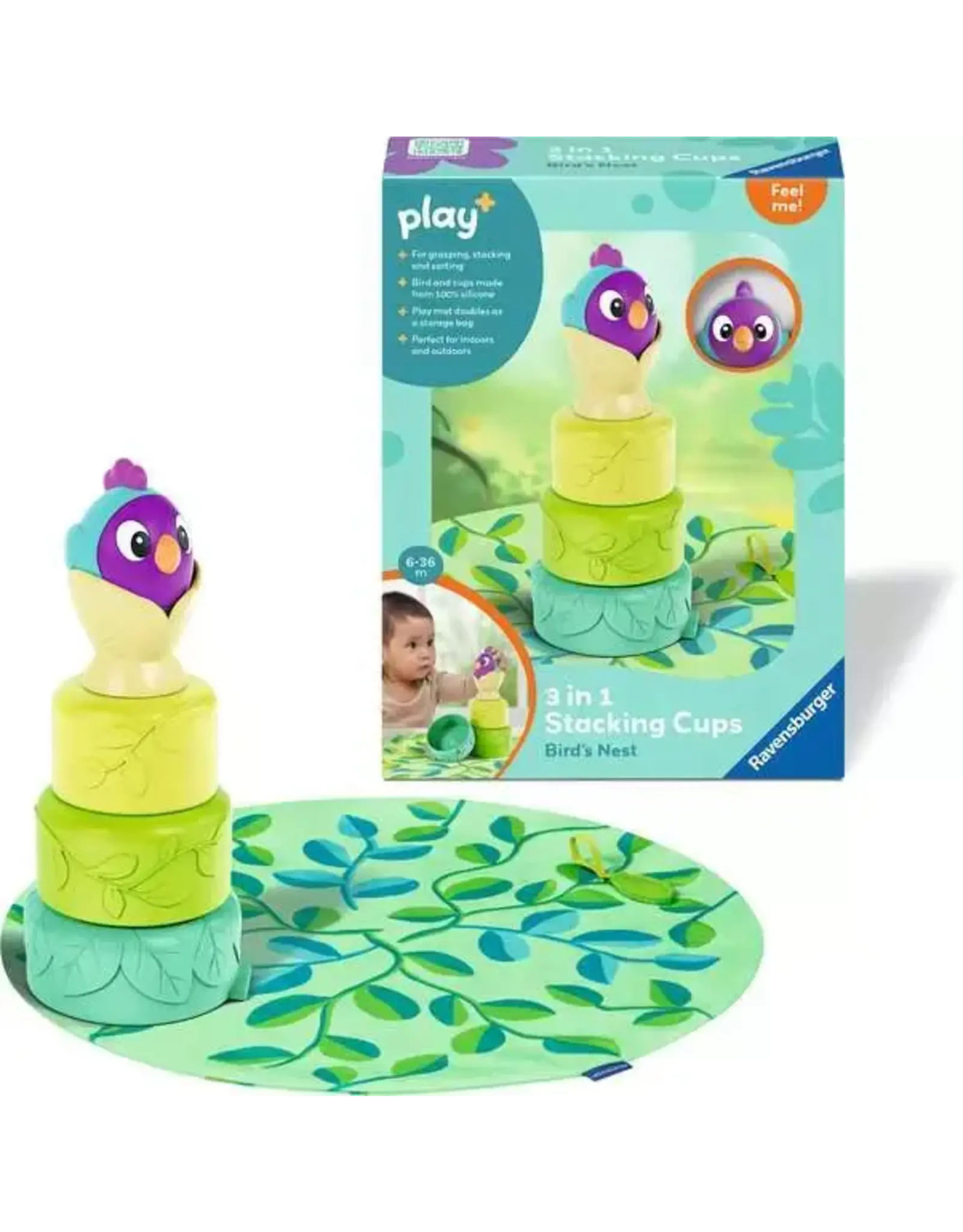 Ravensburger Play 3-in-1 Stacking Cups: Bird's Nest