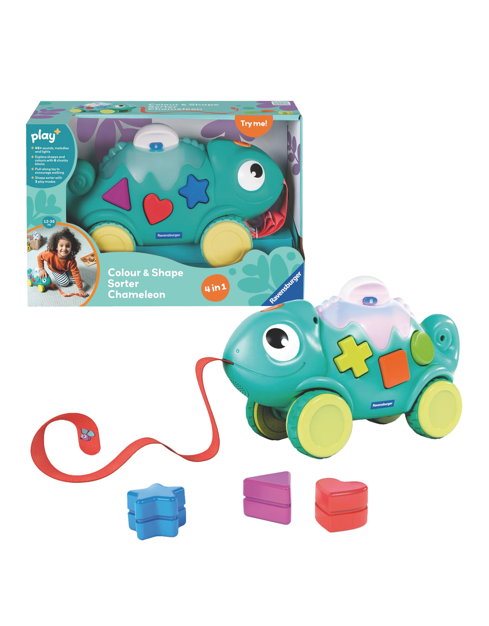 Ravensburger Play Colour & Shape Sorter: Chameleon