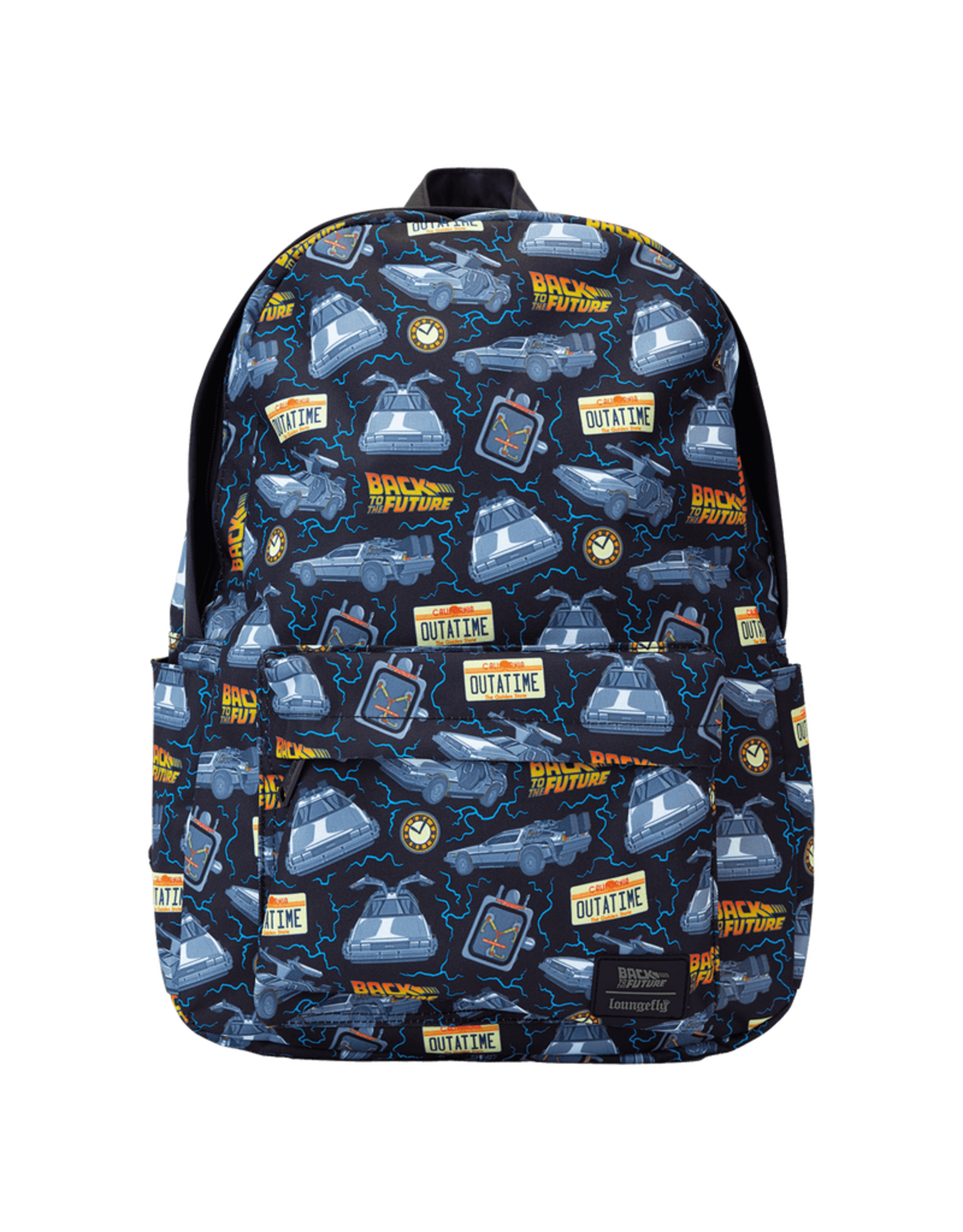 Loungefly Back To The Future 40th Anniversary All-Over Print Nylon Full-Size Backpack