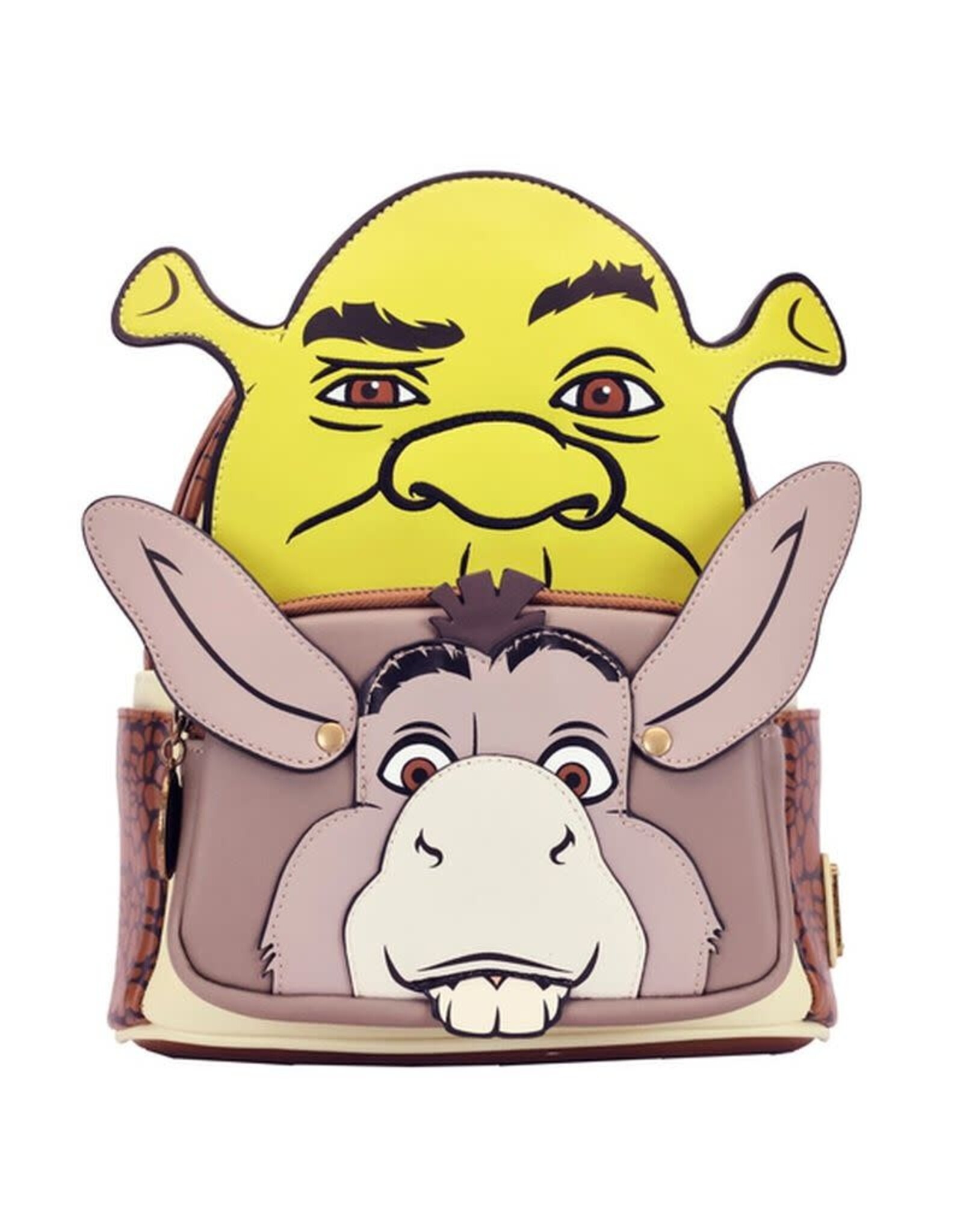Loungefly Shrek and Donkey Cosplay Mini Backpack