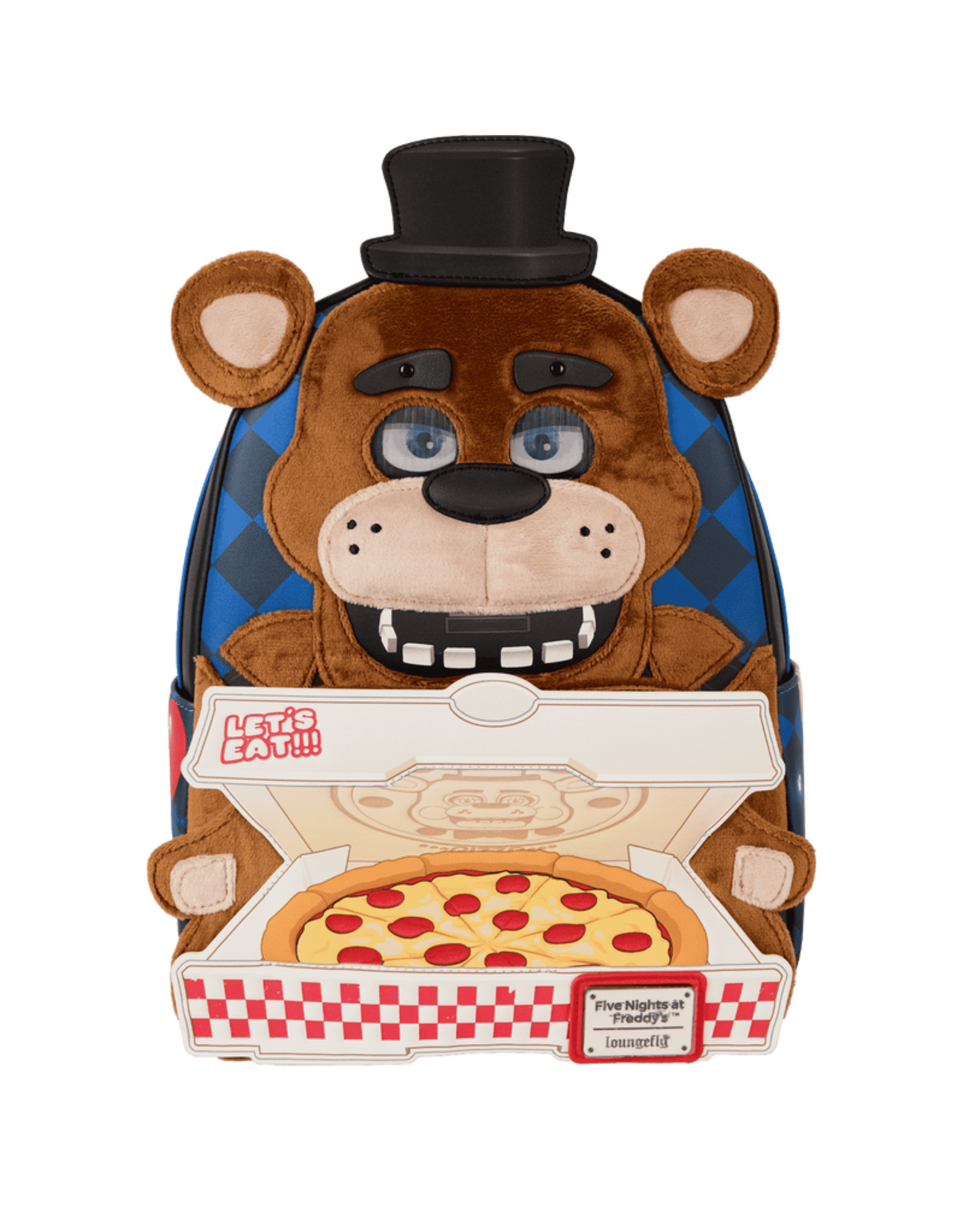 Loungefly Five Nights at Freddy's Freddy Fazbear Plush Cosplay Lenticular Mini Backpack