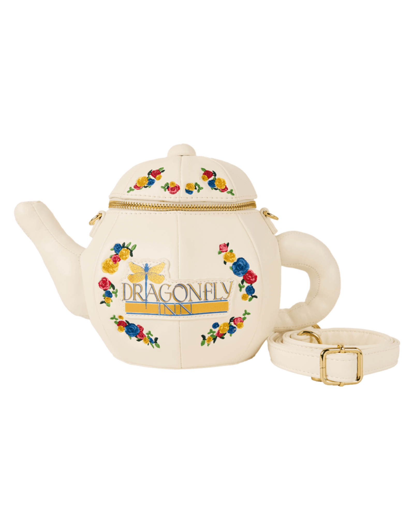 Loungefly Gilmore Girls Dragonfly Inn Figural Teapot Crossbody Bag