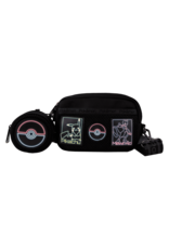 Loungefly Pokémon Pikachu & Mewtwo Glow Nylon Sling Crossbody Bag with Coin Bag