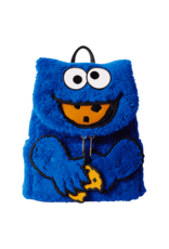Loungefly Sesame Street Cookie Monster Plush Cosplay Mini Backpack With Coin Bag