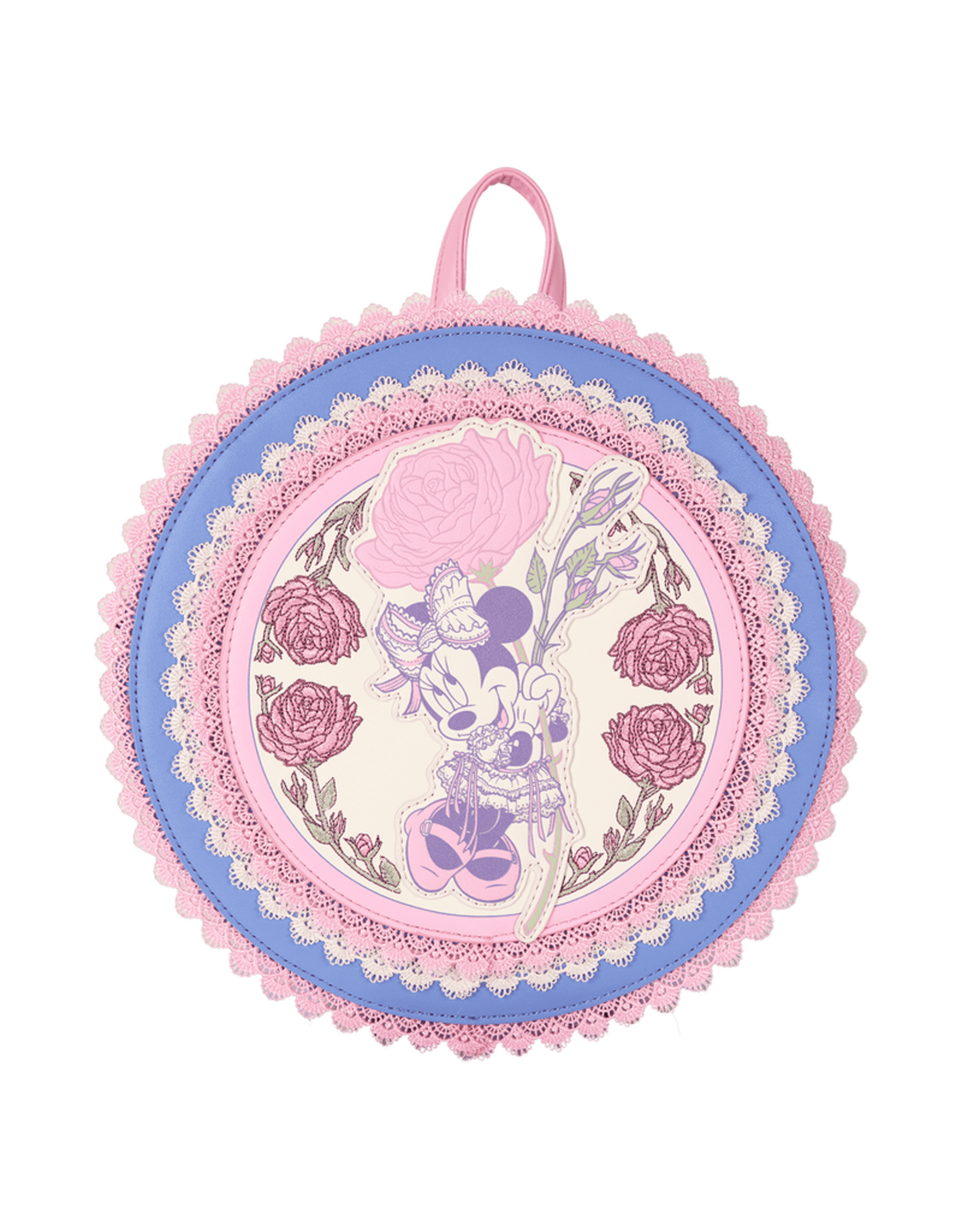 Loungefly Minnie Mouse Floral and Lace Mini Backpack