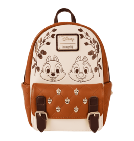 Loungefly Chip 'n' Dale Acorn Quilted Texture Mini Backpack