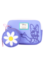 Loungefly Daisy Duck 85th Anniversary Nylon Sling Crossbody Bag with Coin Bag