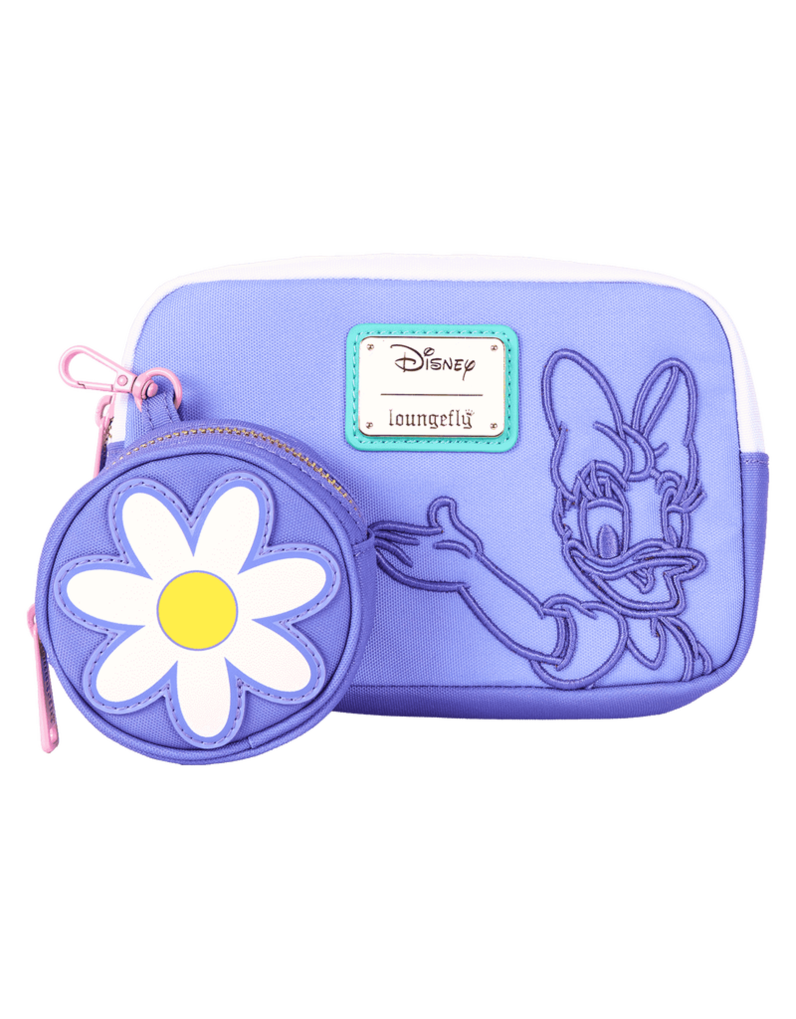 Loungefly Daisy Duck 85th Anniversary Nylon Sling Crossbody Bag with Coin Bag