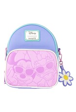 Loungefly Daisy Duck 85th Anniversary Daisy Duck & Minnie Mouse Convertible Mini Backpack & Crossbody Bag