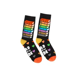 Out of Print Read with Pride Socks