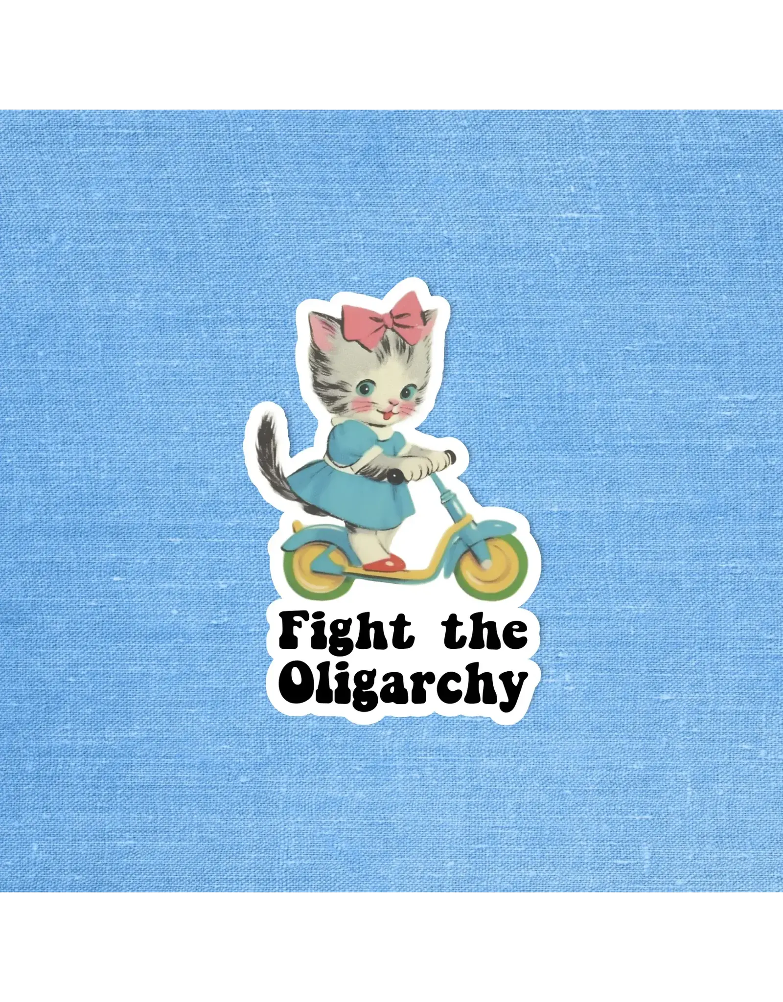 Radical Buttons Fight the Oligarchy Sticker