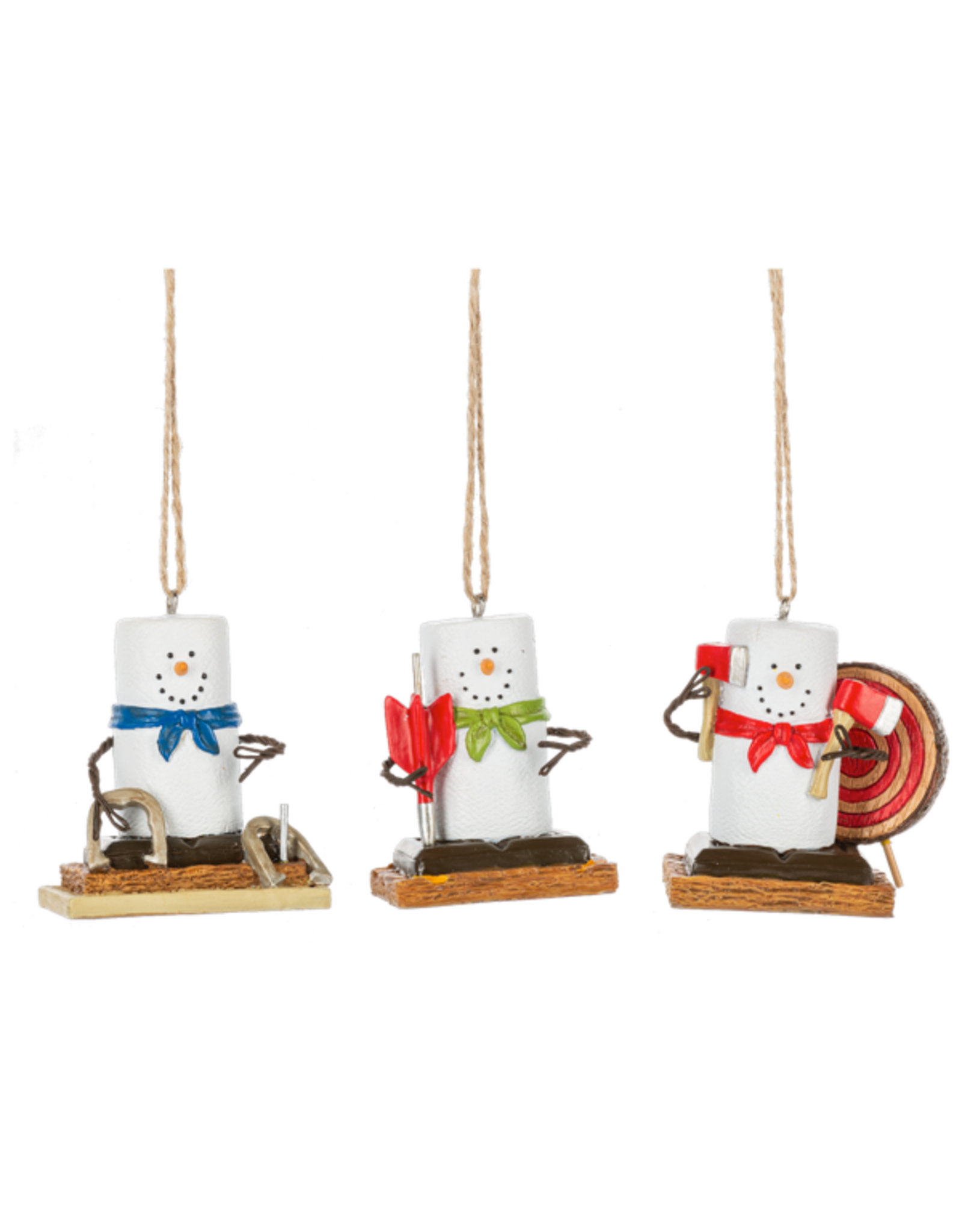 Ganz S'mores Outdoor Game Ornaments
