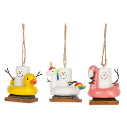 Ganz S'mores in Pool Float Ornament