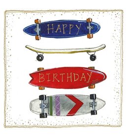 Alex Clark Art Skateboards Birthday Card