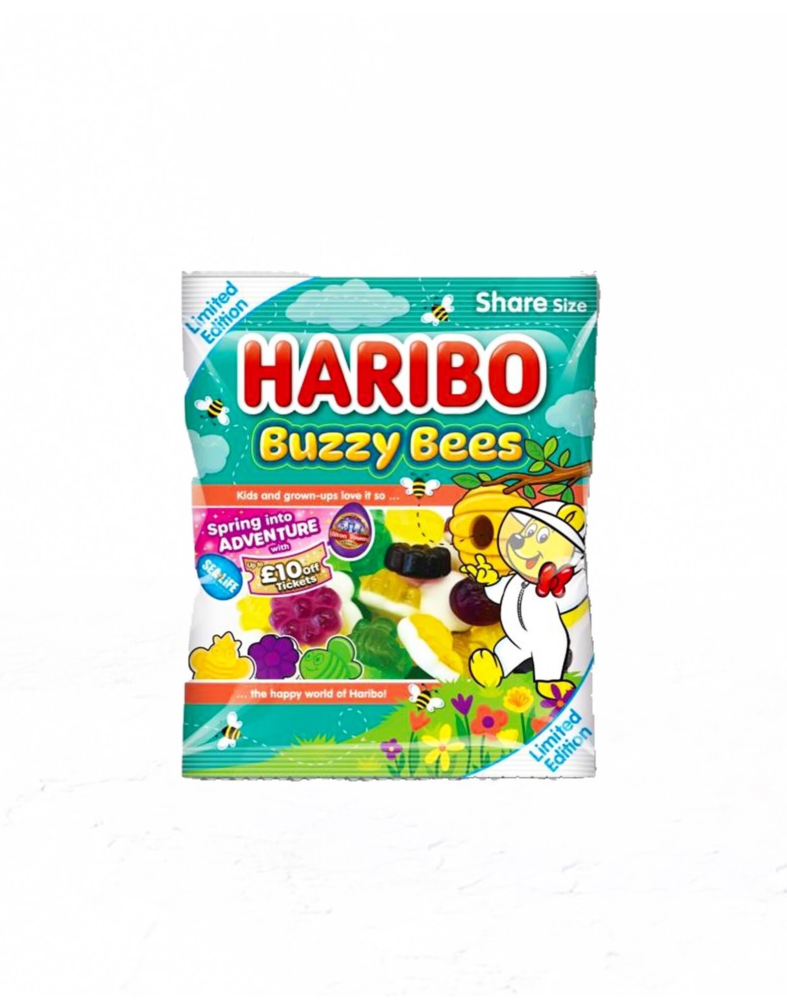 Haribo Haribo Buzzy Bees Fruit Flavour Jelly & Foam Sweets Bag