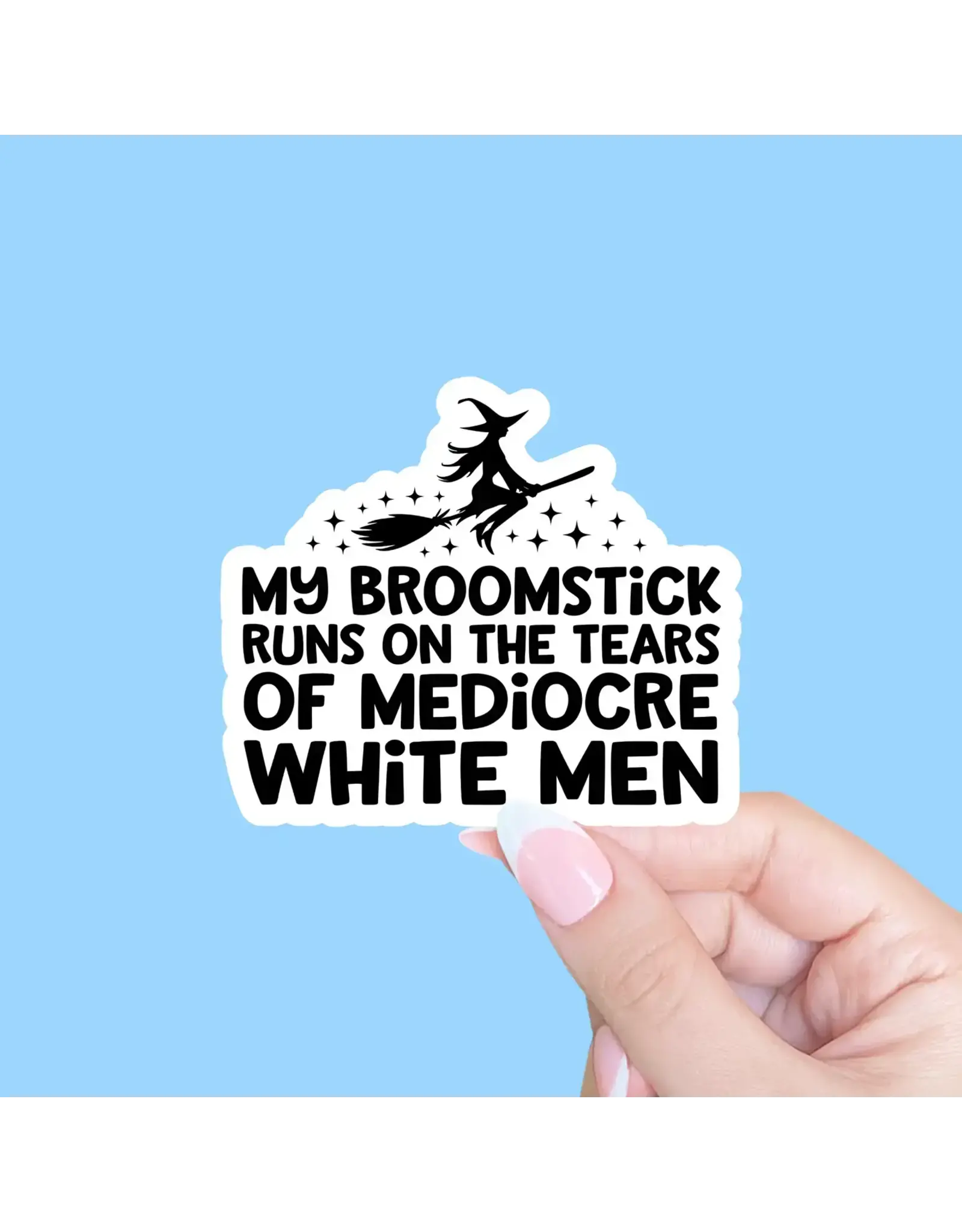 Radical Buttons Halloween Witch Feminist Sticker