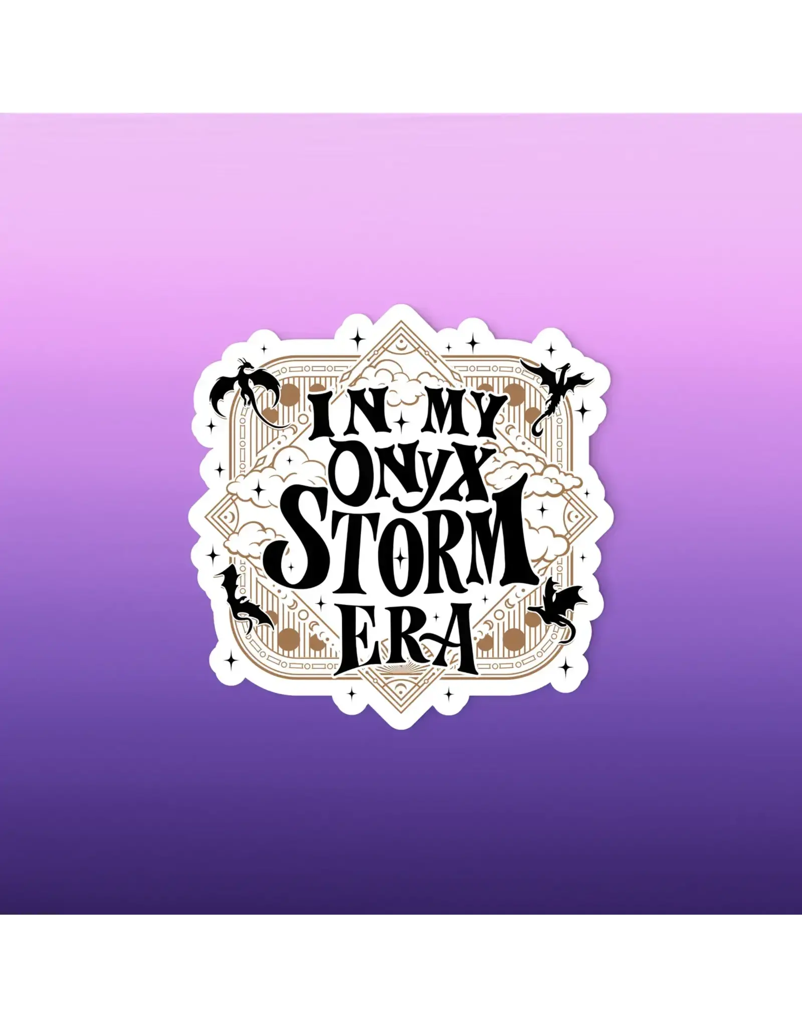 Radical Buttons Onyx Storm Fantasy Reader Bookish Sticker