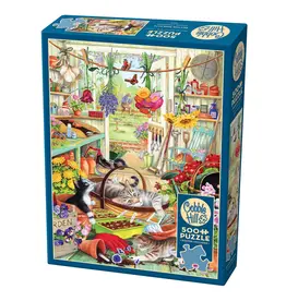 Cobble Hill Potting Shed Cats 500pc