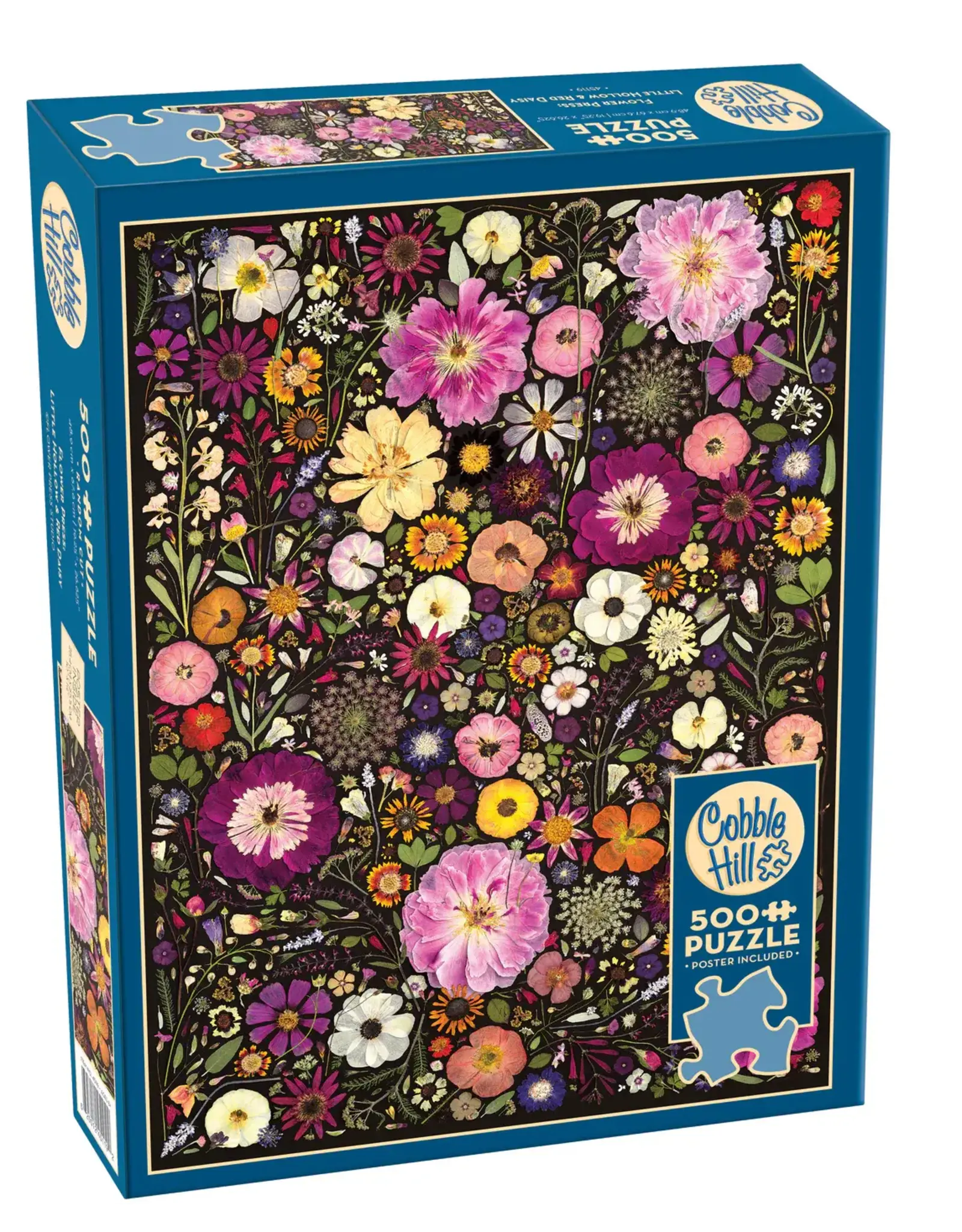 Cobble Hill Flower Press: Little Hollow & Red Daisy 500pc