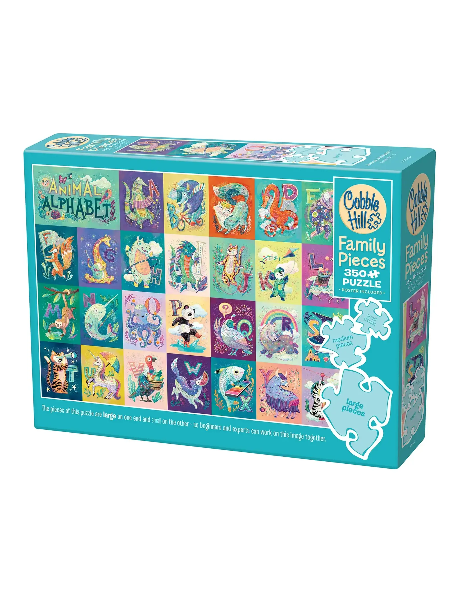 Cobble Hill Animal Alphabet 350pc Family Puzzle