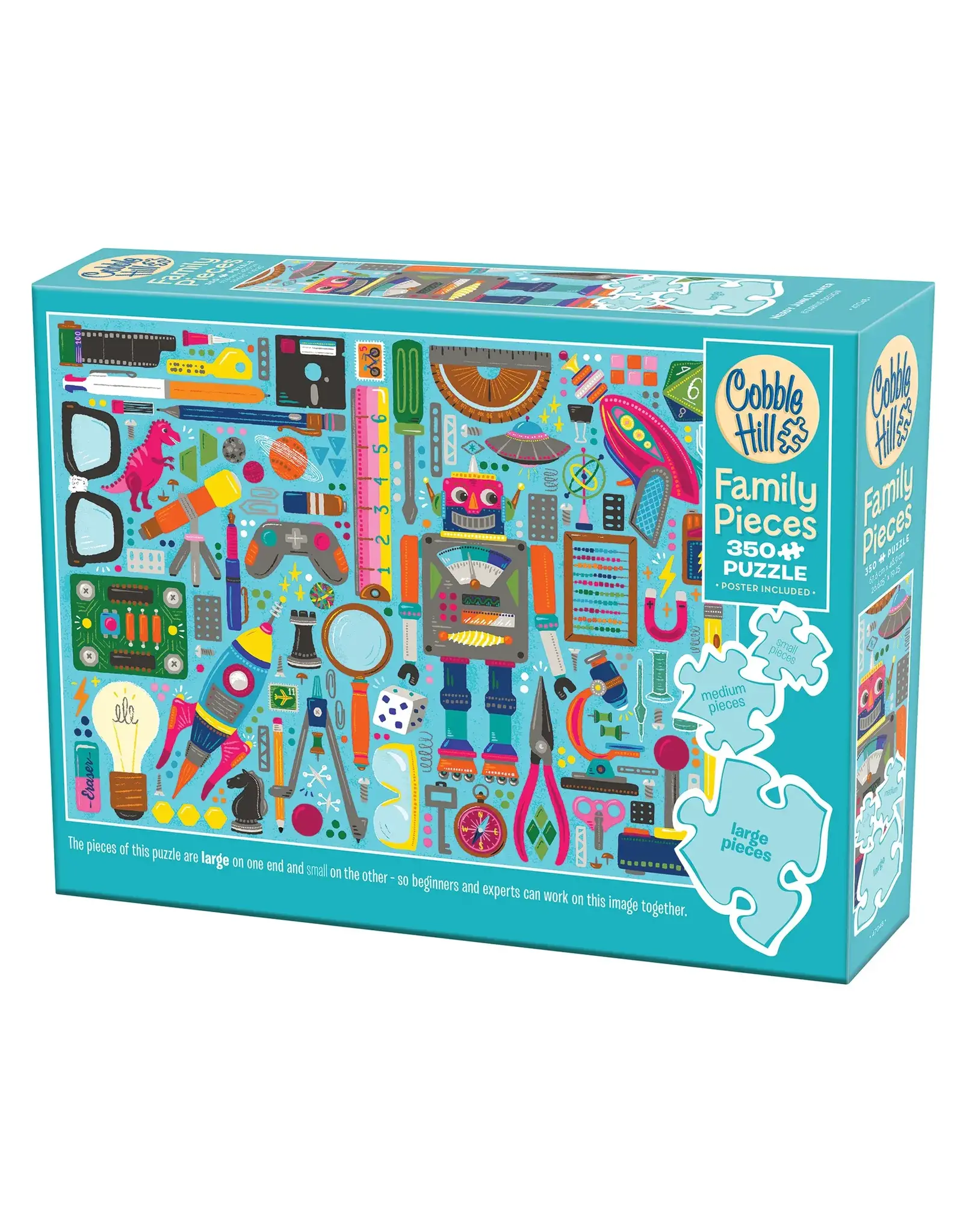 Cobble Hill Nerdy Junk Drawer 350pc Family Puzzle