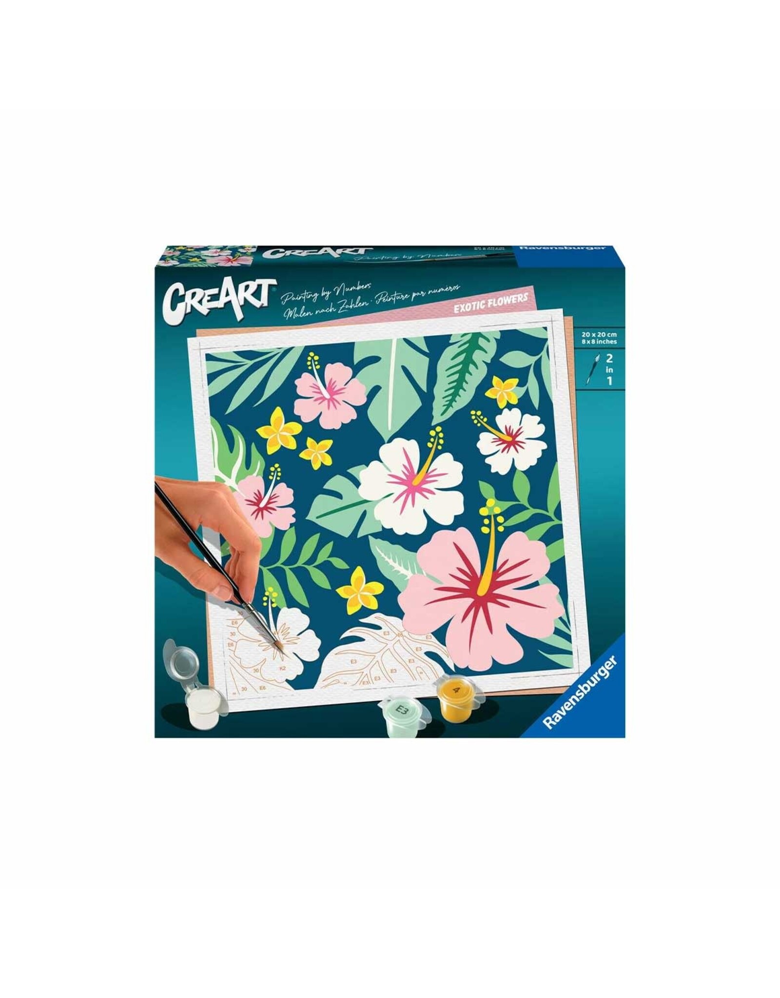 Ravensburger CreArt Paint by Number - Exotic Flowers