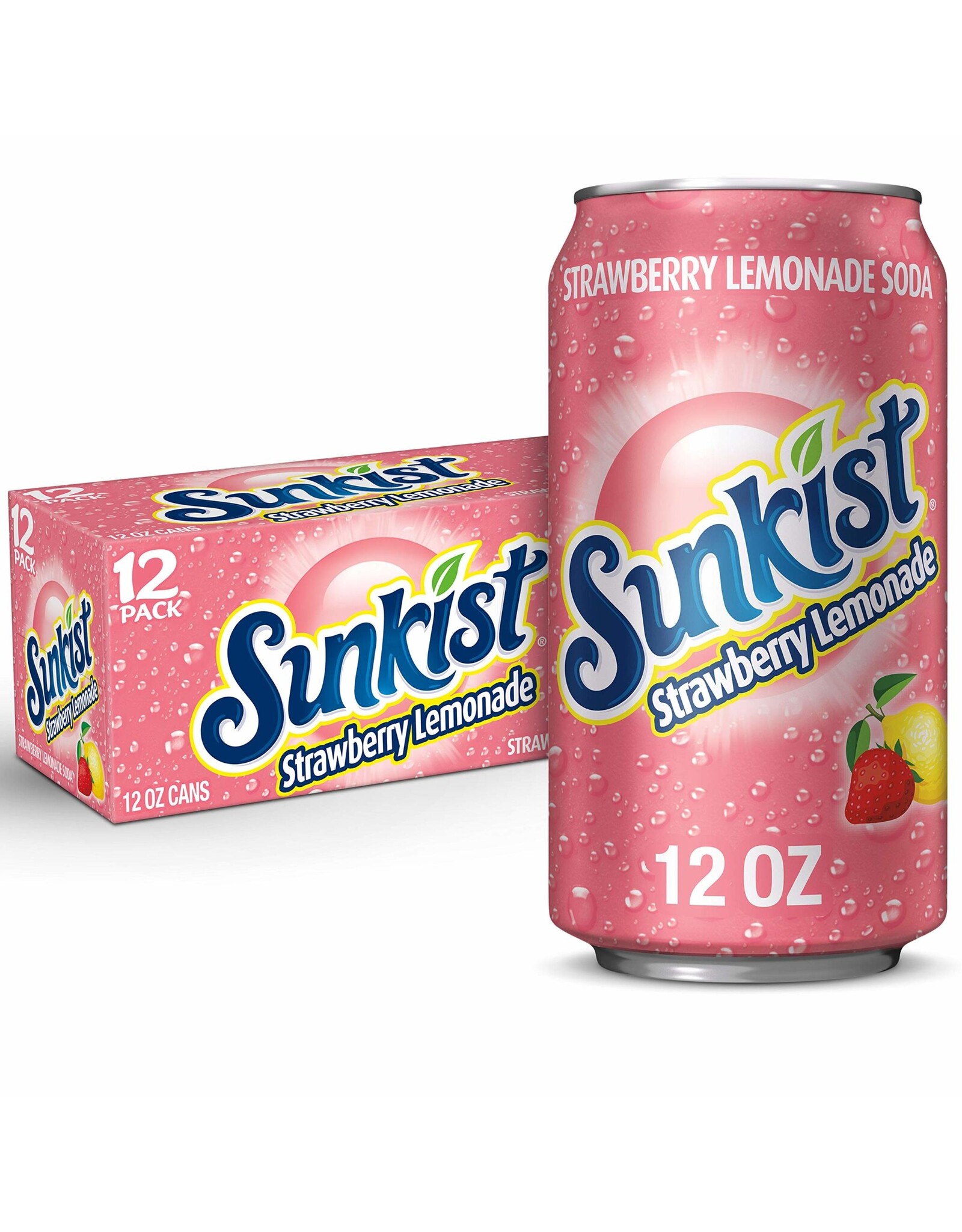 Sunkist Strawberry Lemonade Soda