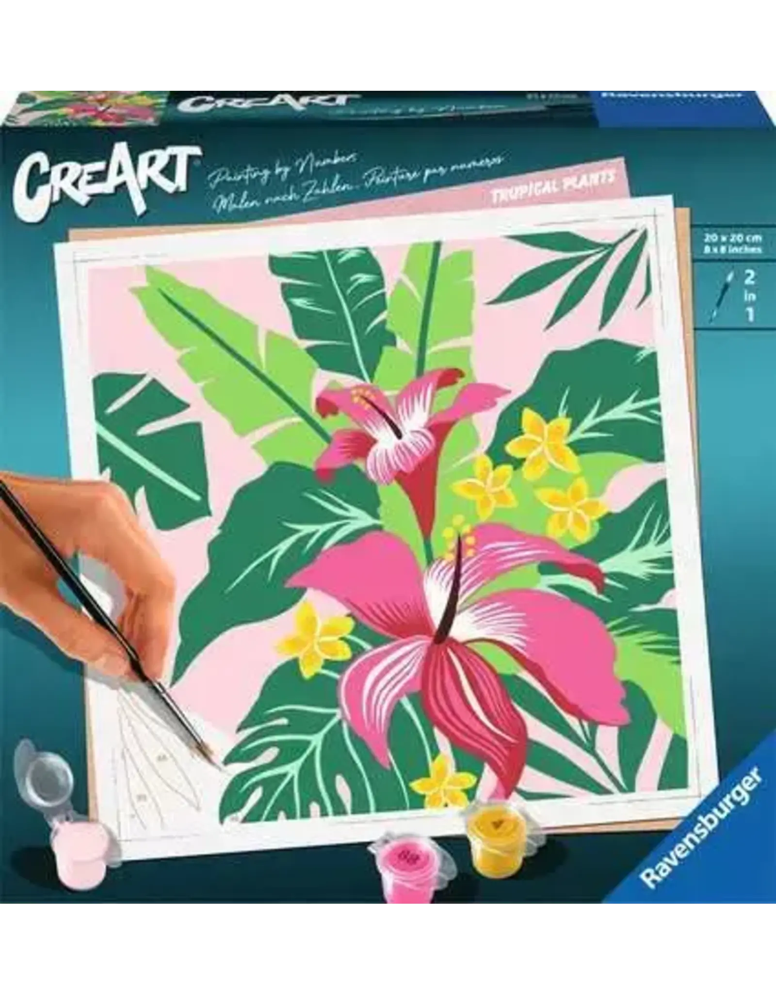 Ravensburger CreArt Paint by Number - Tropical Plants