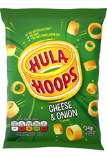 KP Snacks Hula Hoops Cheese and Onion 34g (British)