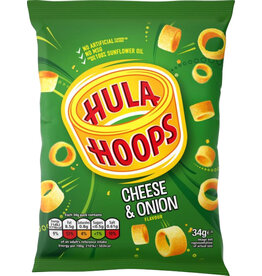 KP Snacks Hula Hoops Cheese and Onion 34g (British)