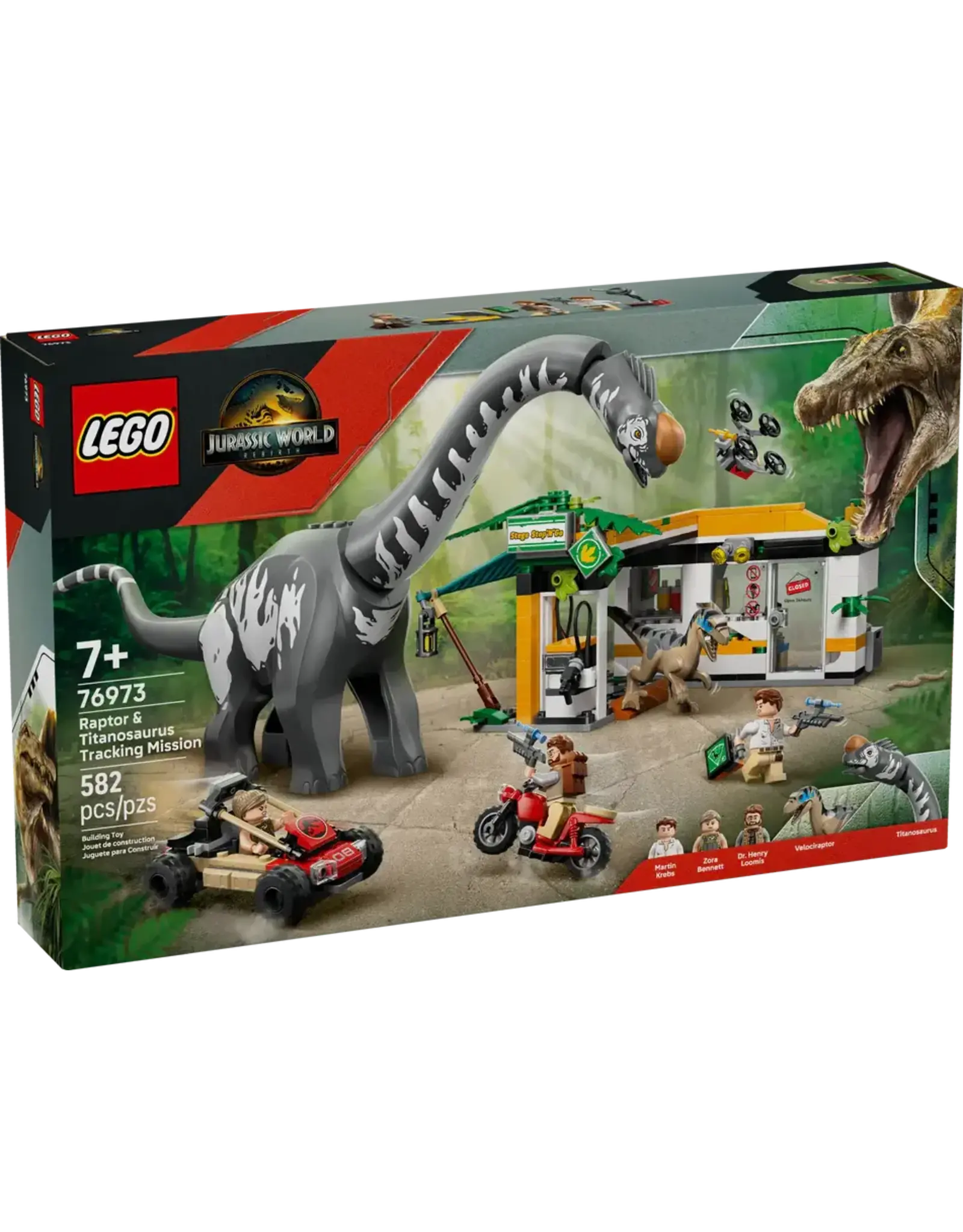 Lego Raptor & Titanosaurus Tracking Mission