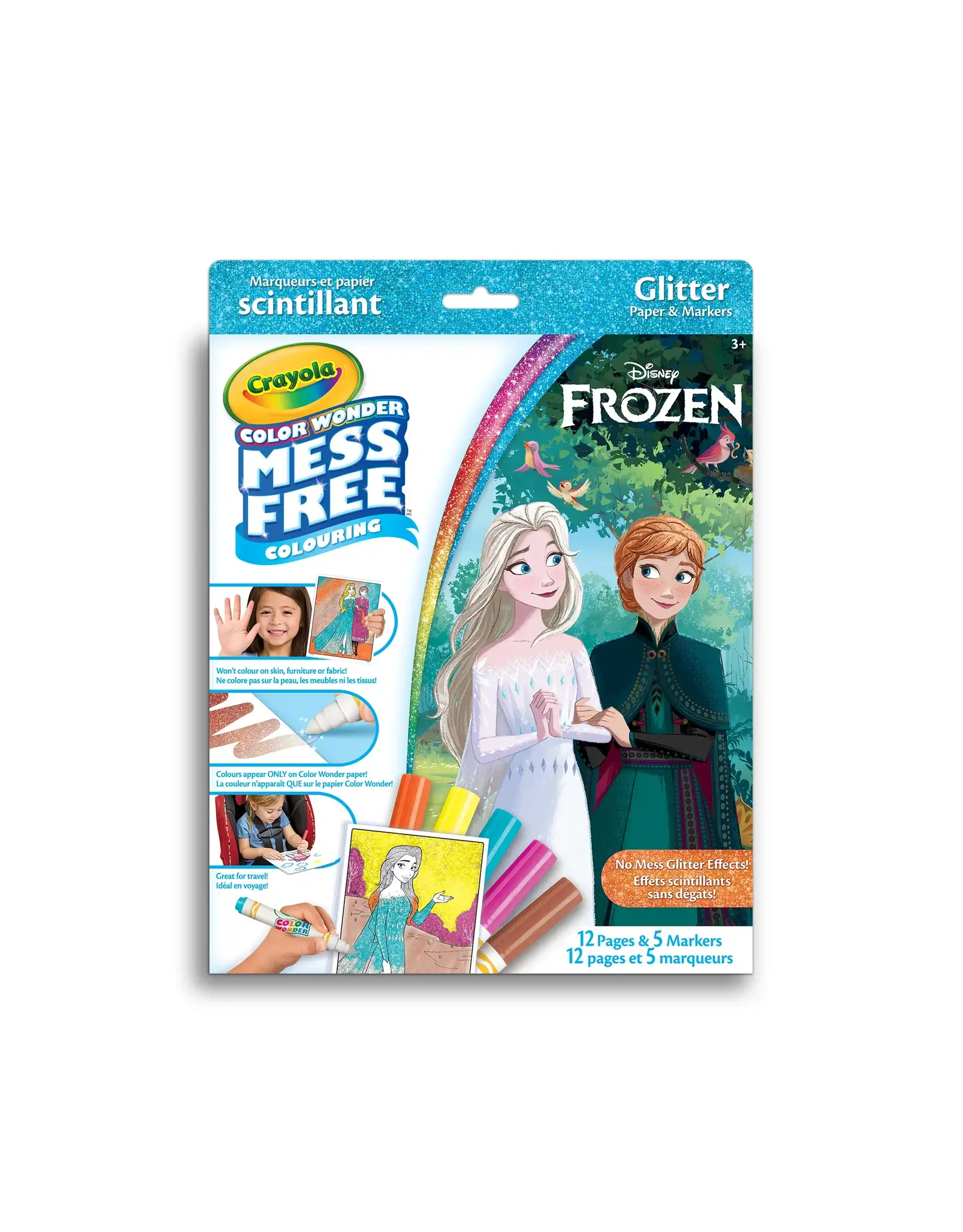 Crayola Color Wonder Mess Free Glitter Kit, Frozen