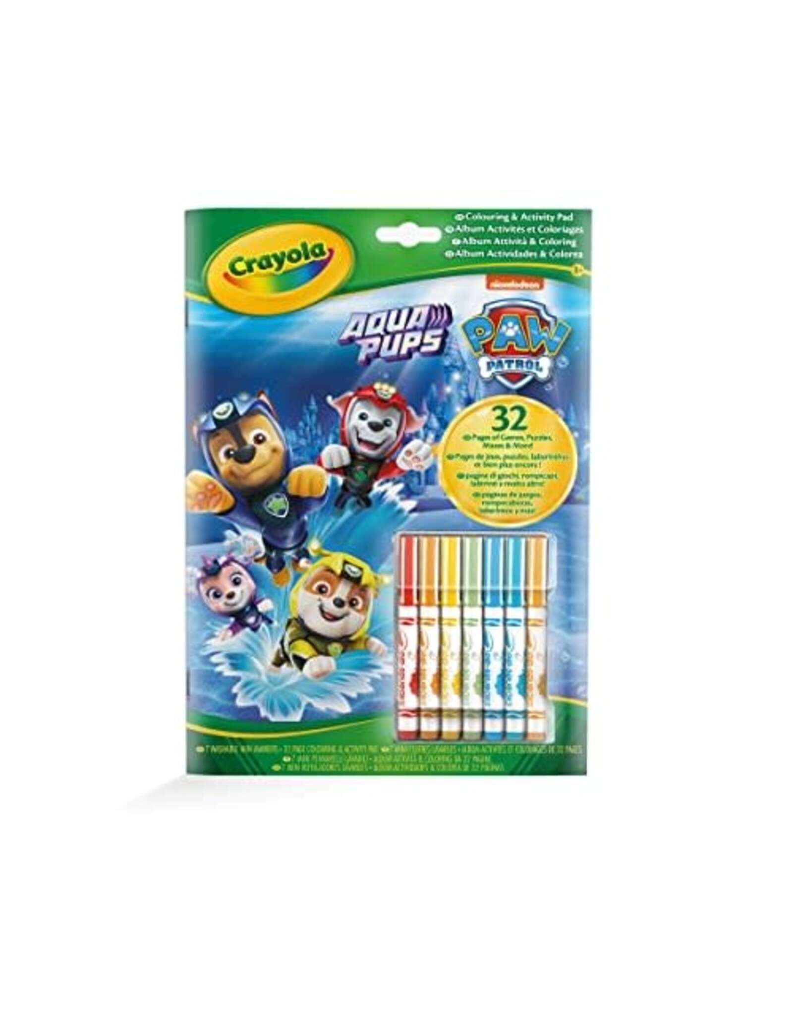 Crayola Colouring & Activity Pad - Paw Patrol with 7 Markers