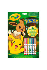 Crayola Colouring & Activity Pad - Pokemon with 7 Markers