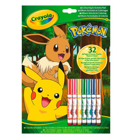 Crayola Colouring & Activity Pad - Pokemon with 7 Markers