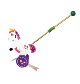 Deluxebase Push-A-Long Pets - Unicorn