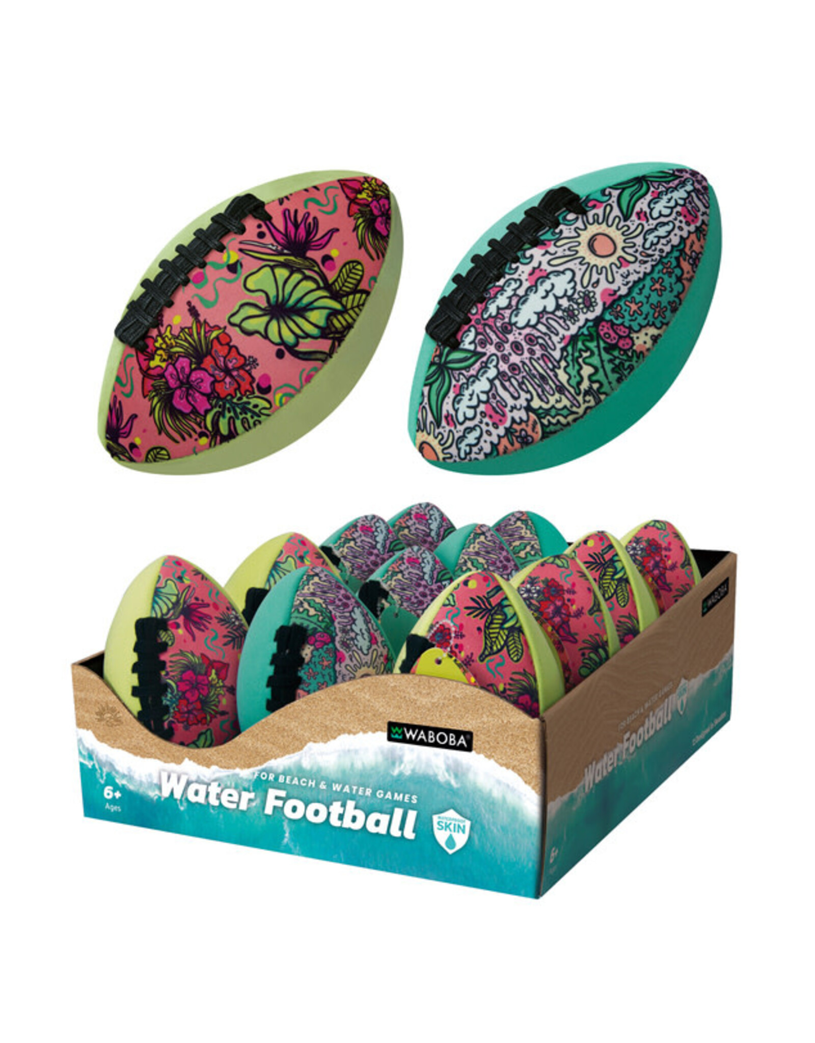 Waboba Waboba Tropical Small Water Football 6" Assorted